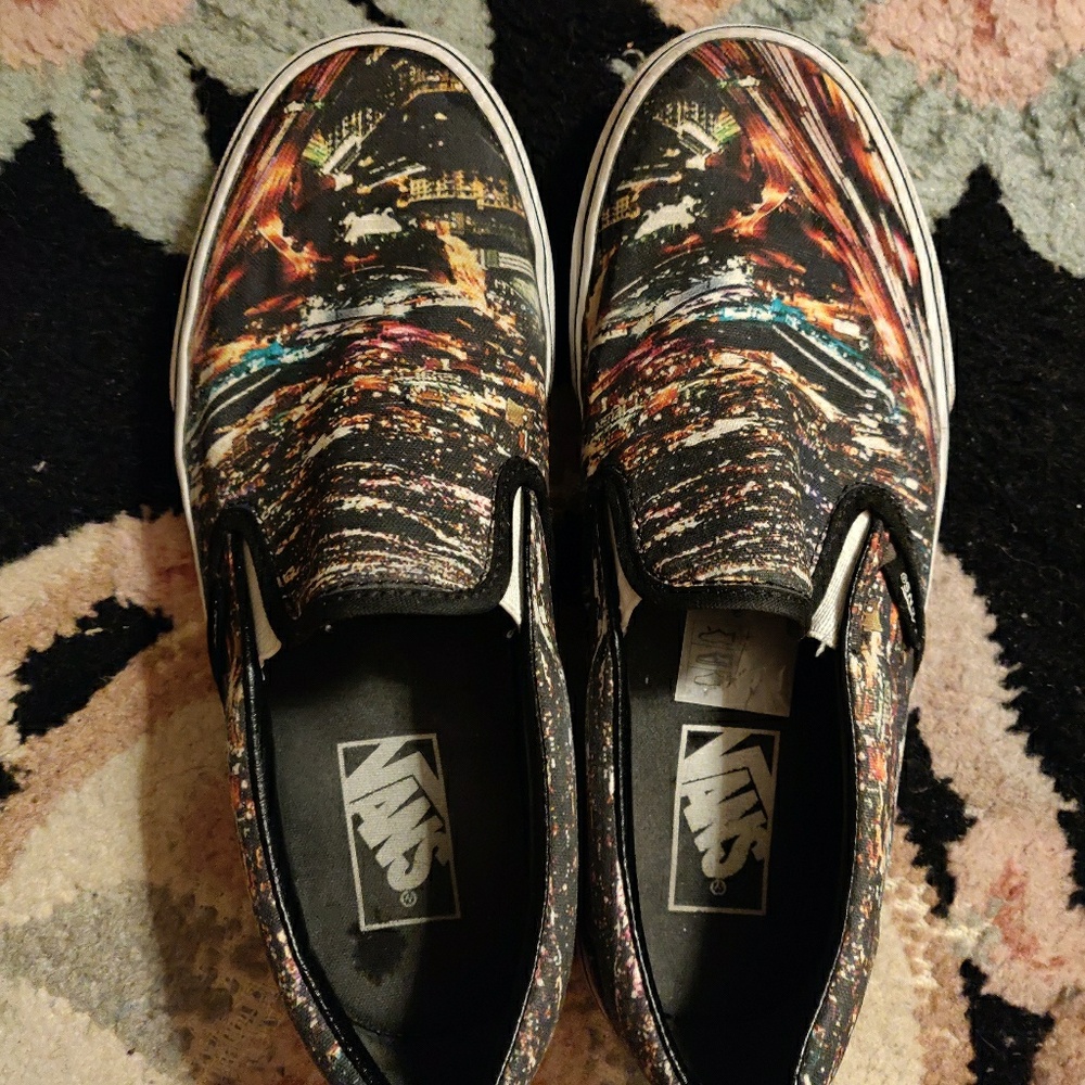 VANS City Lights Slip On Sneakers